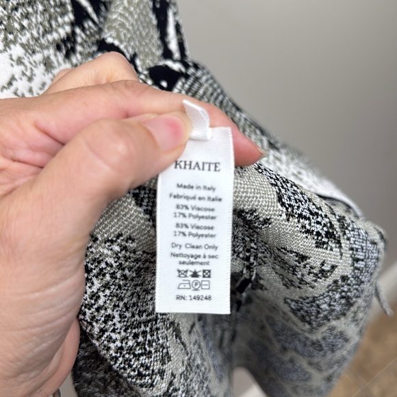 KHAITE Rumer Strapless Snake-Print Midi Dress small euc - Picture 14 of 14